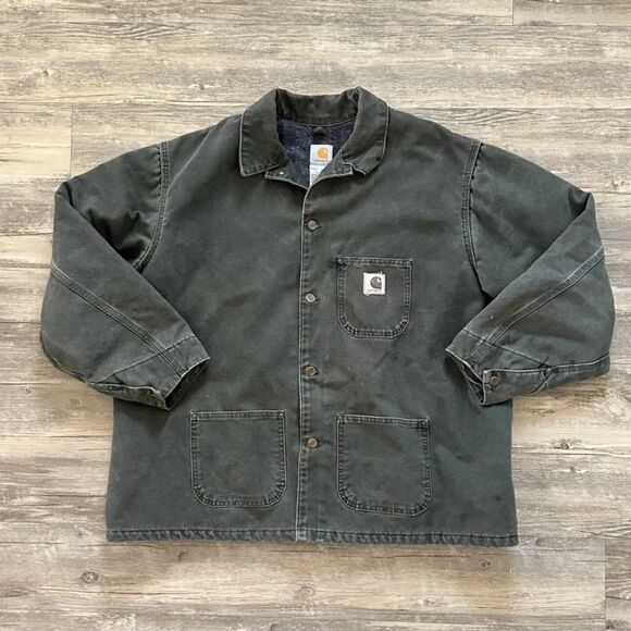 Vintage Carhartt C58 MOS Moss Green Chore Coat Size XXL - Picture 1 of 5